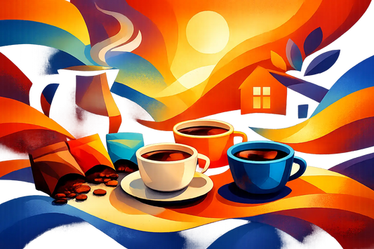 Coffee Sample Pack Tasting Example at Home